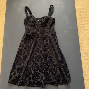 Abercrombie & Fitch Black Velvet Dress